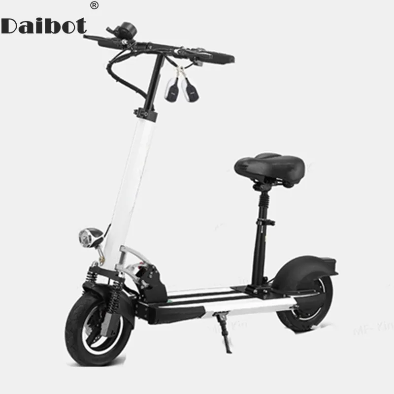 Cheap Price for  Daibot Electric Kick Scooter Two Wheel Electric Scooters Foldable 10 inch 36v/48v Portable Folding 