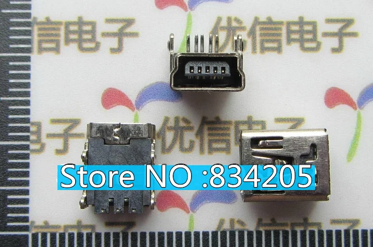 Бесплатная доставка 100 шт./лот разъем miniUSB 5P Женский 90 градусов иглы|needle connector|connector
