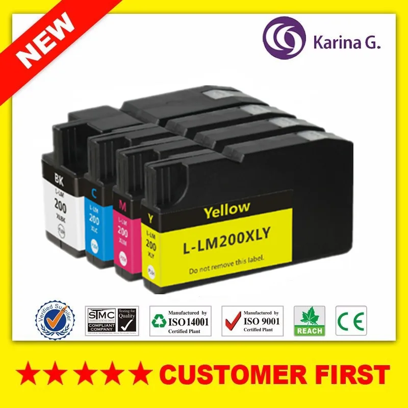 Совместим с Lexmark 200XL LM200 LM 200 чернильный картридж подходит для OfficeEdge Pro4000c Pro4000 Pro5500