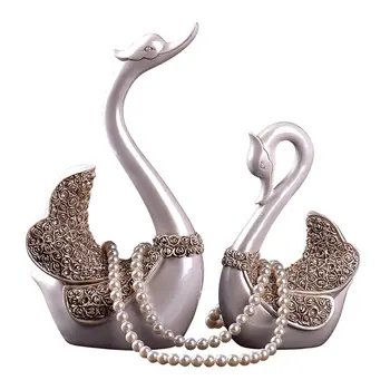 

Creative Nordic Little Swan ornaments European Home Furnishing living room bedroom modern TV cabinet Decor craft decorations