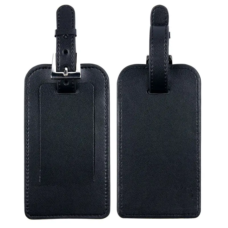 Luggage Tags PU Leather for Business Suitcase Tags Suitcase Name Holder