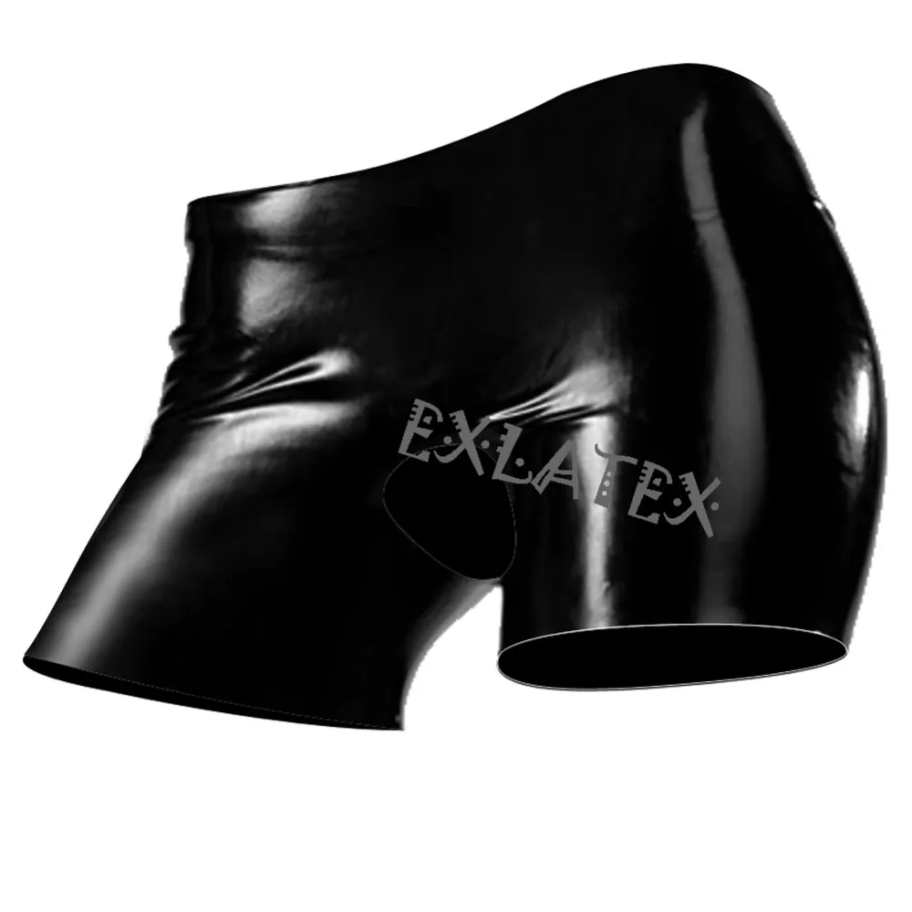 Latex Panties Women Crotchless Panties Briefs for Women Latex Shorts Rubber Briefs Erotic underwear (2)