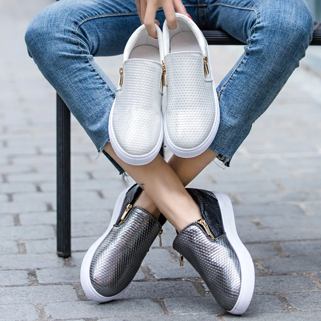 

YOUYEDIAN Woman Slip-On Platform Flats Spring Tenis Feminino Casual Shoes Loafers Female Shoe Comfortable women Sneakers #1240