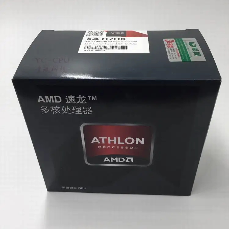 Процессор AMD Athlon X4 860K cpu в штучной упаковке с радиатором FM2+ четырехъядерный процессор 3,7 ГГц/4 м/95 Вт настольный процессор AD860KXBI44JC
