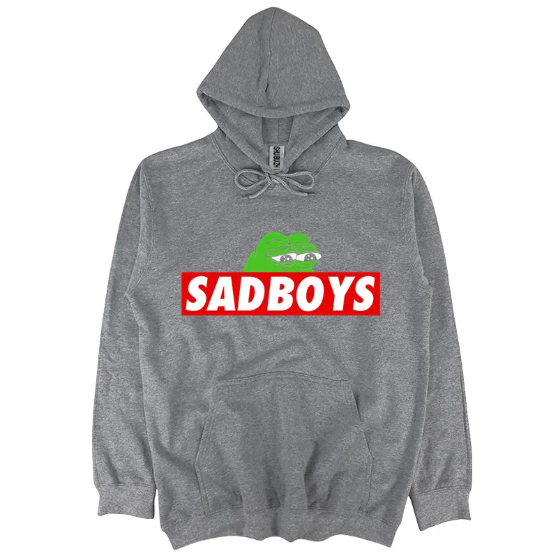 drop shipping Sad Boys Pepe Frog Meme shubuzhi men hoody autumn fashion