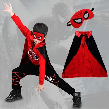 

255 High quality 2018 autumn winter fashion black red T-shirt+pants children set kid suit girl boy clothing set for 4-14 years