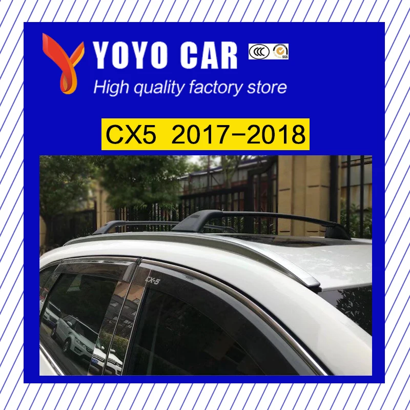 

Hot sale 1 Pair High quality screw install Aluminium alloy roof rack cross bar for Mazda CX-5 cx5 2017 2018 17 18