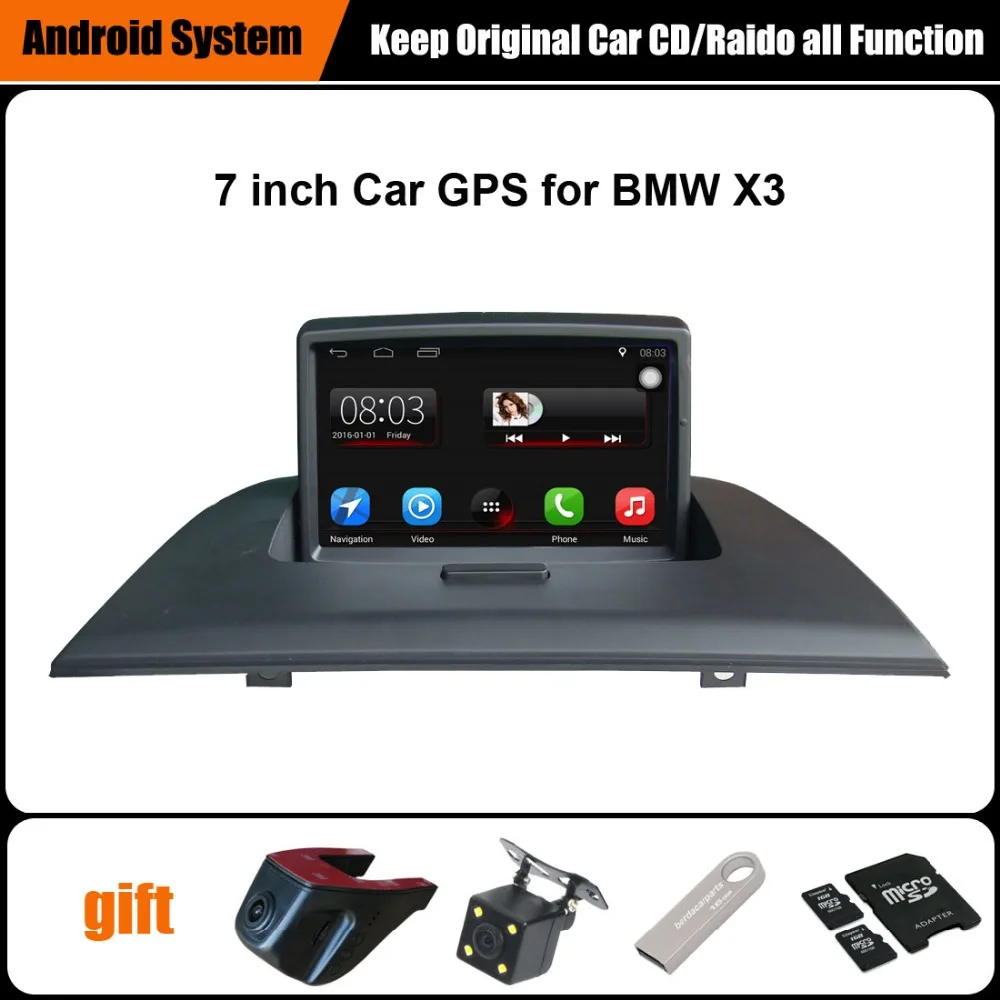 Upgraded Original Car multimedia Player Car GPS Navigation Suit to BMW X3 E83 2004-2010 Support WiFi Bluetooth