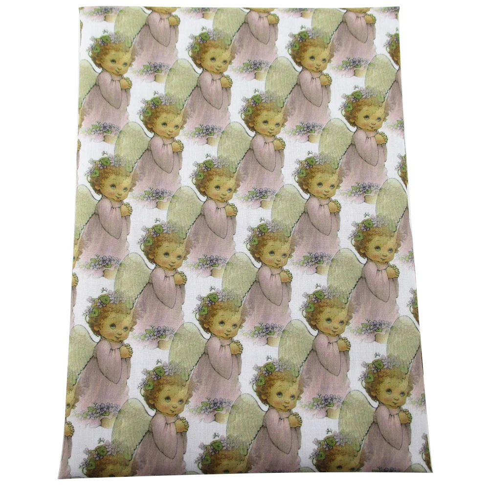 

David accessories 50*145CM Girls Polyester cotton fabric for Tissue Kid home textile for Sewing Tilda Doll,c2769