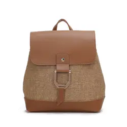 Винтажный небольшой холщовый рюкзак для женщин, качественный PU кожаный чехол, модные рюкзаки, Новое поступление, школьные сумки для