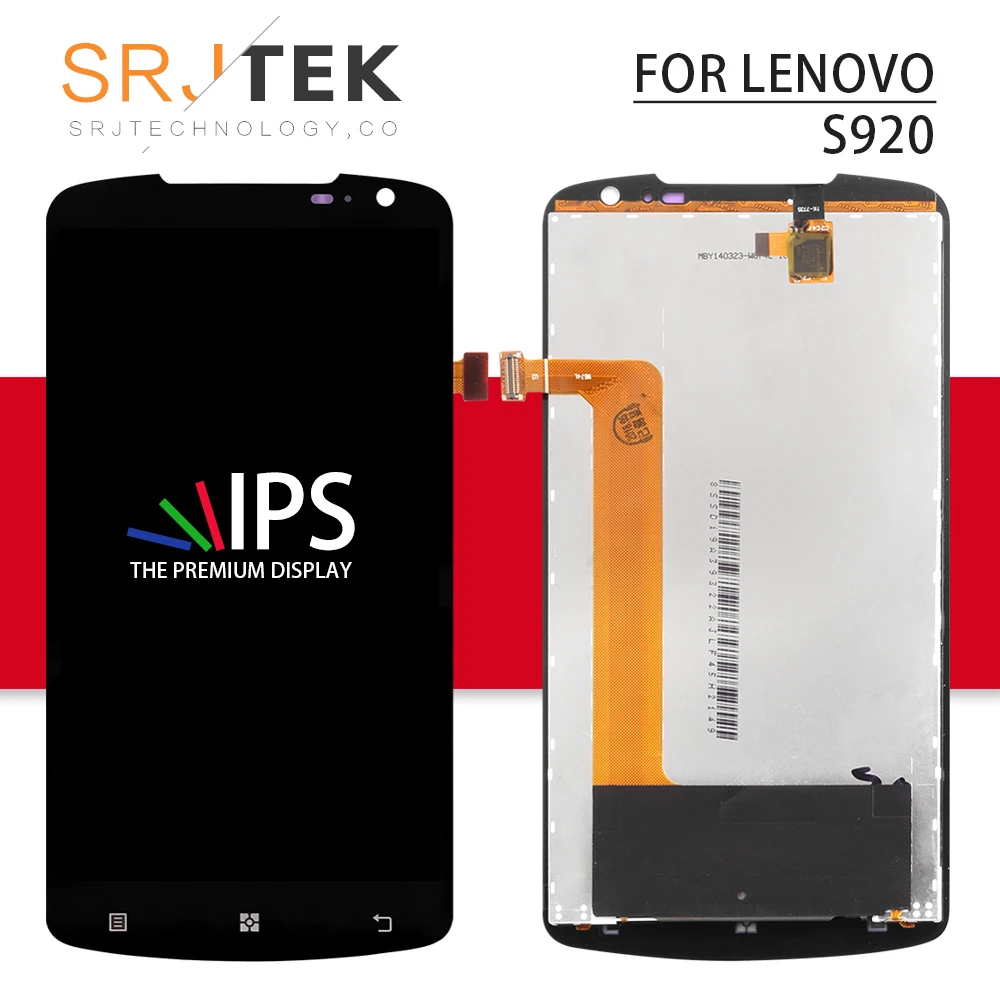 

Srjtek For Lenovo S920 LCD Matrix Touch Screen Digitizer Assembly Replacement Parts 5.3'' 1280*720 For Lenovo S920 Display S 920