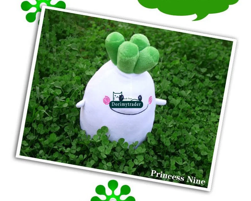 Dorimytrader New Lovely 70cm Big Plush Cartoon Radish Plush Pillow Doll 28''  Giant Soft White Radish Stuffed Toy DY61493 (2)
