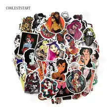 50 Pcs Do Not Repeat PVC Waterproof Fun Sticker For Guitar Toys The Luggage Sexy Girl