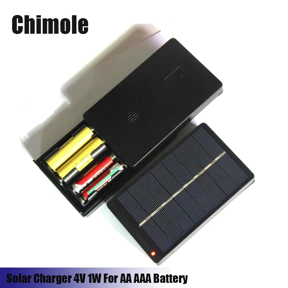 Chimole 4 в 1 Вт Солнечная Панель зарядное устройство для AA AAA NiMH батарея наружное