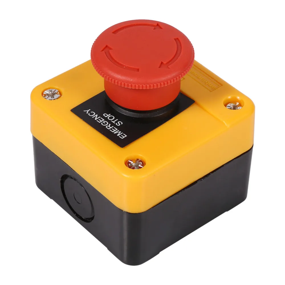Di Plastica Borsette Rosso Segno AC 660V 10A NO NC LAY37 11ZS Push 