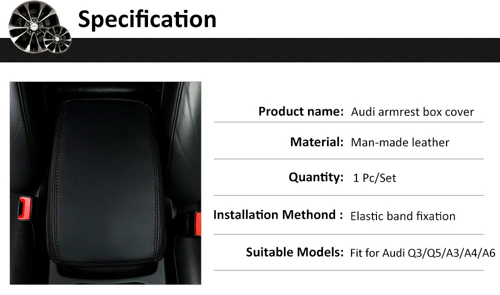 Автомобильный Стайлинг Подлокотник Накладка кожаная Центральная консоль подлокотник сиденье Чехол для Audi A3 8V A4 B8 B9 A6 C7 Q3 Q5 аксессуары для интерьера