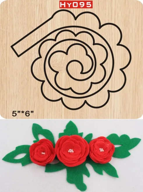 

Folding flower wooden die cutting dies Suitable for common die-cutting machines in the market