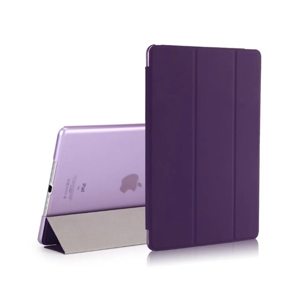 Чехол для нового iPad 9 7 2018 умный чехол из ПУ дюйма A1822 A1823 A1893 в твердой оболочке с