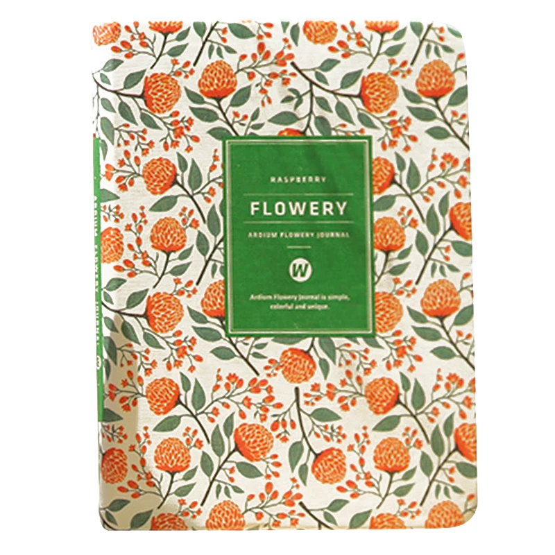 

Cute Flower Planner Notebook Notepad weekly plan Diary Calendar student schedule weekly schedule Journal Stationery(Orange)
