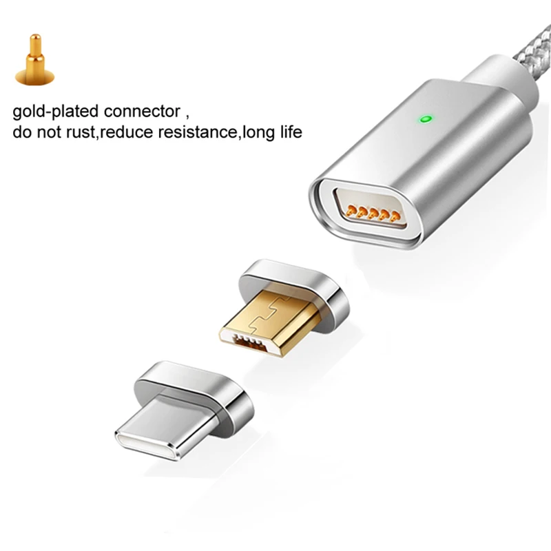 المغناطيسي شاحن نوع C كابل البيانات مايكرو usb ل Xiaomi هواوي شاحن هاتف محمول يعمل بنظام تشغيل أندرويد سريع تهمة المغناطيس شاحن كابل يو اس بي