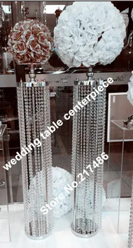 

crystal flower stand centerpiececs for floor decoration