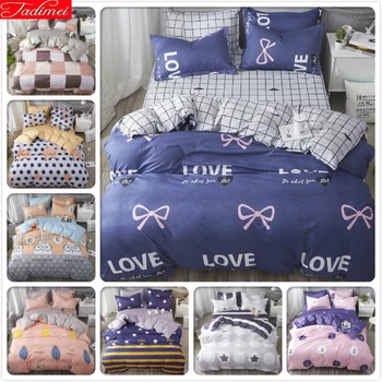 

3pcs/4pcs Bedding Sets Kids Child Soft Cotton Bed Linens Duvet Cover Single Twin Queen King Size 150x200 180x220 200x230 220x240