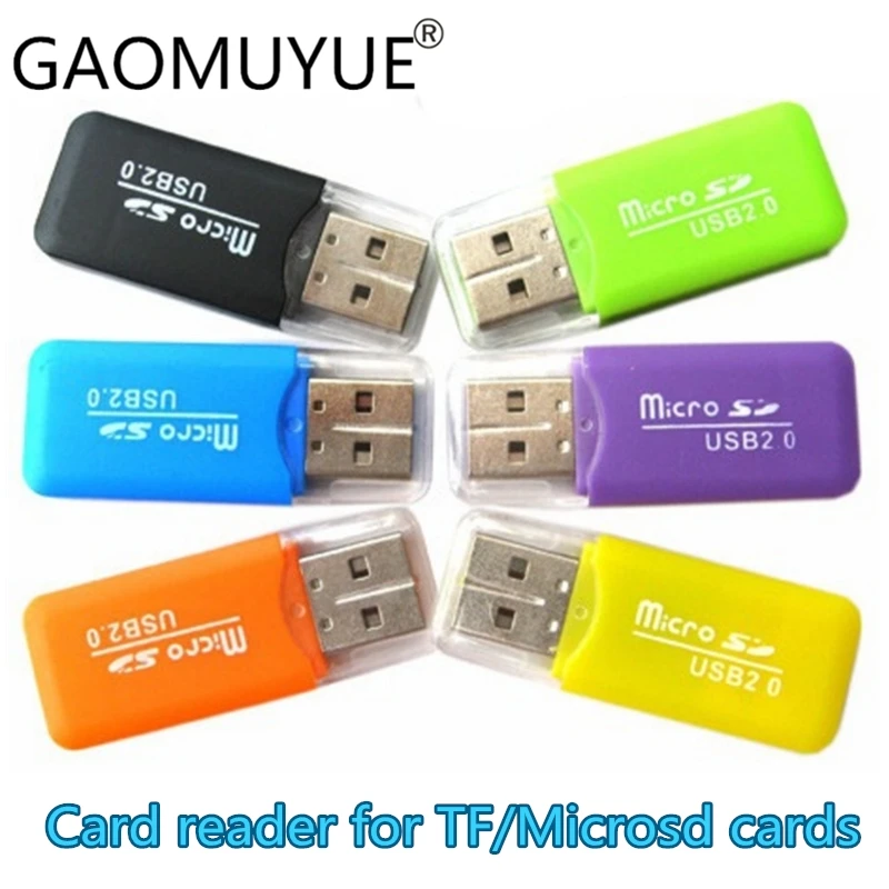 GAOMUYU Mini USB 2,0 кард-ридер для Microsd в кард-ридере s для tf-карт и sd-карт адаптер S3