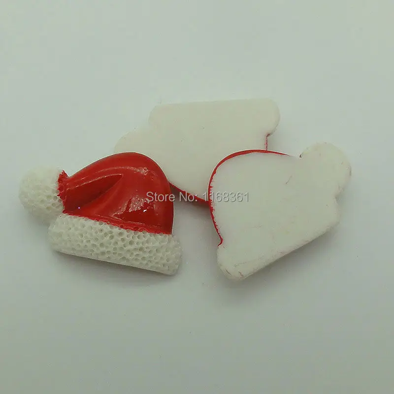 1pcs/lot resin flatback middle red hat 31mm Cabochons Scrapbooking Hair Bow Center DIY Christmas decration C106-5
