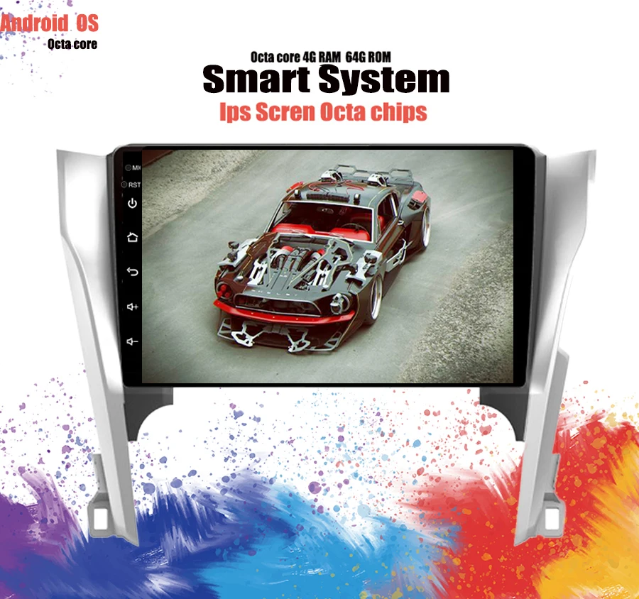 Flash Deal Android 9.1 Car DVD Player For Toyota Camry 2012 2013 2014 Aurion Auto 4+64GB Head unit Tape Recorder Wifi SWC DSP Carplay 4