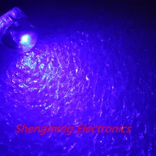 Мм 100 шт. 5 мм соломенная светодио дный шляпа светодиодная синяя супер светодио дный яркая светодиодная светодио дный лампа рассеянный свет