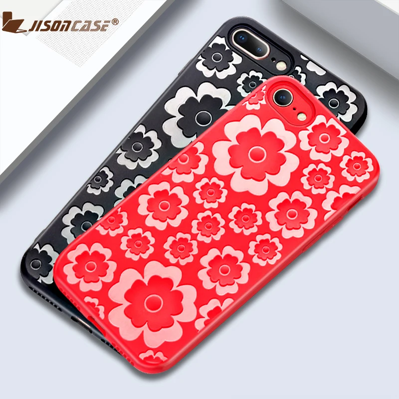 Jisoncase 2018 Модный мягкий чехол для iPhone 6 6s 7 8 4 &quot5 5" 360 градусов Полная защита X Fundas |