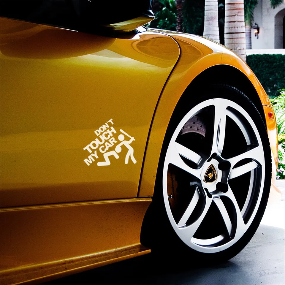 Safety Warning Vinyl Car stickers DO NOT TOUCH MY CAR  car motorcycles decal styling accessories (6)