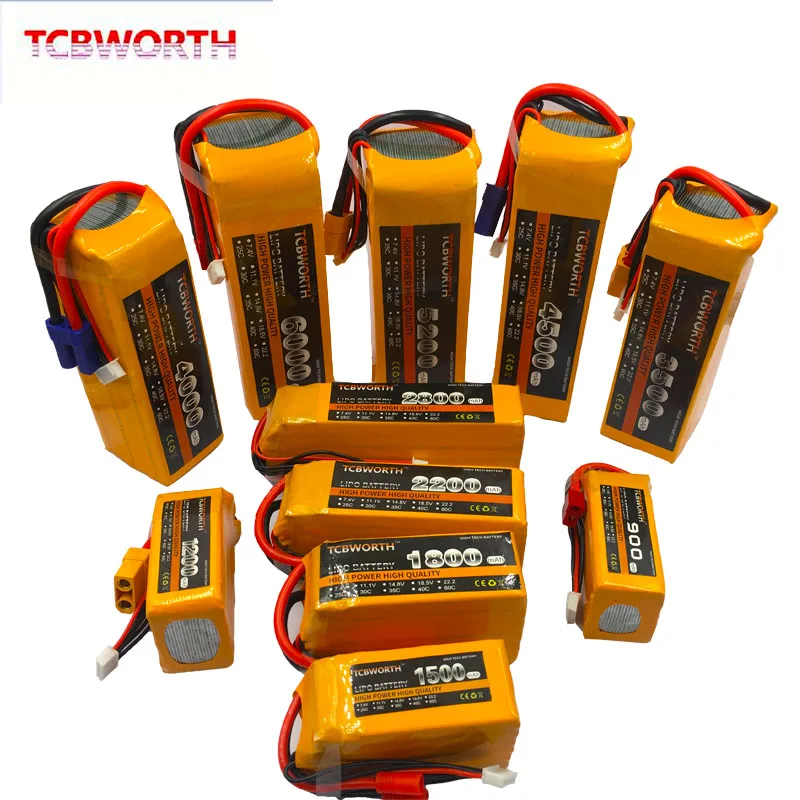 6 S RC игрушки LiPo Батарея 22 2 V 2800 3300 3800 4200 4500 5200 6000 мА/ч 25C 35C 60C для дистанционно