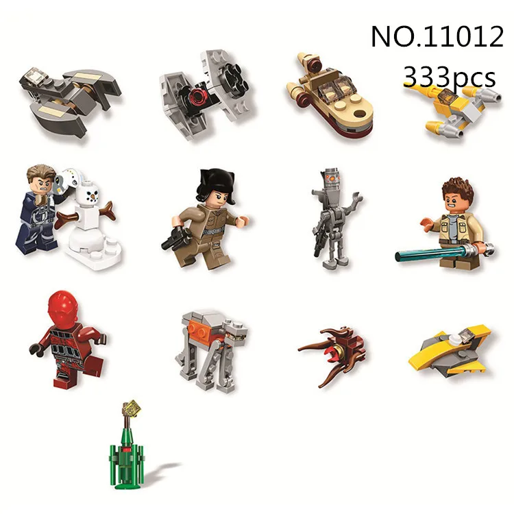 

bela 11013 333pcs Christmas series star wars countdown calendar Building Blocks bricks baby toys children chrismas gift