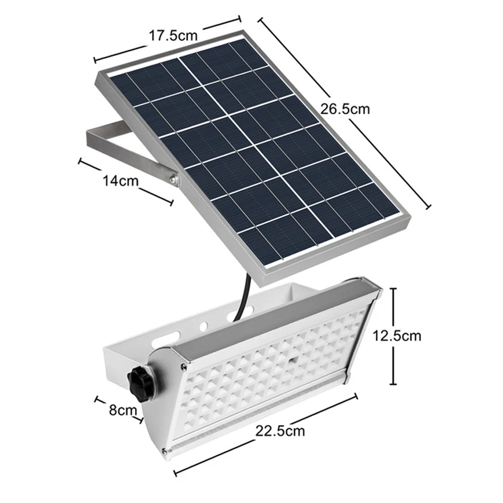 6 Вт/12 Вт 65 светодиодный солнечный светильник, супер яркий 1300лм Точечный светильник, беспроводной уличный водонепроницаемый садовый светильник на солнечной энергии с дистанционным управлением