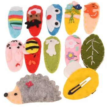 

60pcs Cute Hair Snap Clips fabric bows Boutique Hairclips Barrette Hair bows BB Clip Chic hair accessories Flower Headwear