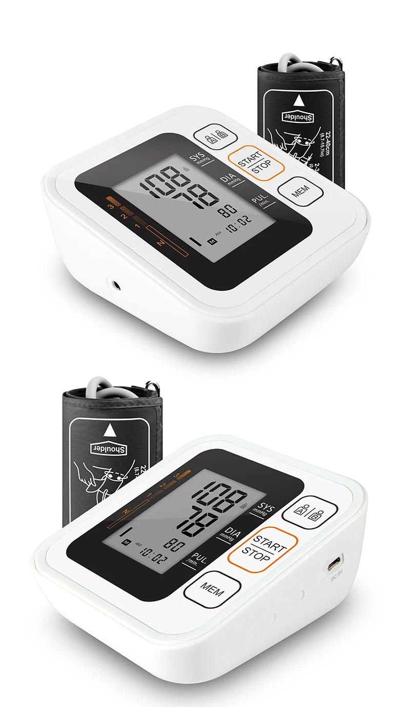 B26A Portable Digital Upper Arm Blood Pressure Monitor Sadoun.com