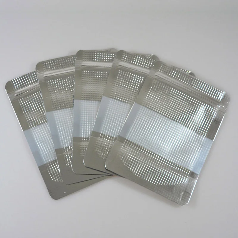 100 шт-стоьте вверх серебряное покрытие Embrass застежка-молния мешок с прозрачным окном само уплотнение пакет для еды со скользящей застежкой Розничная упаковка мешок
