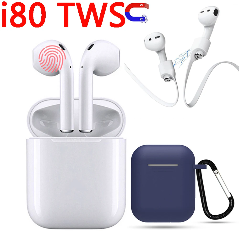 

I80TWS Touch pop-up PK w1 chip i30 i10 i12 i20tws Bluetooth Earbuds Wireless Earphone Pk aire2 aire 2 i40 LK TE9 i13 i14 i15 i16