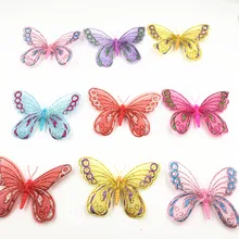 6 шт./партия романтические Висячие бабочки занавески бабочки Свадебные украшения для детской гостиной комнаты для девочек домашний декор художественные наклейки