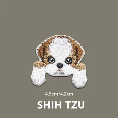 Cute Chihuahua Shiba Dog Embroidered Patch for Clothing and Accessories