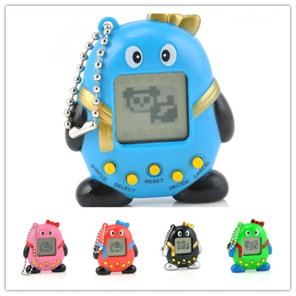 

New Arrival Fashion 168 Virtual Pets In One Penguin Electronic Digital Pet Machine Gift Toy Game Funny Tamagotchi Portable