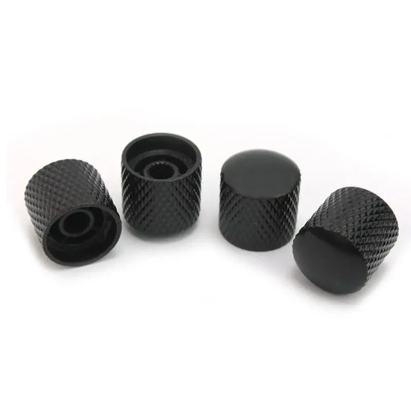 4Pcs Black Guitar Knobs Heavy Electric Guitar Knobs Buttons Guitar