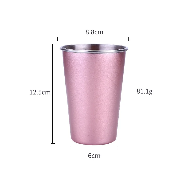 Анти Горячая бутылка для питьевой воды Питьевая кружка с ремнем винный стакан 500-600 мл из нержавеющей стали термо чашка чая кружка для пива, кофе - Цвет: Розовый
