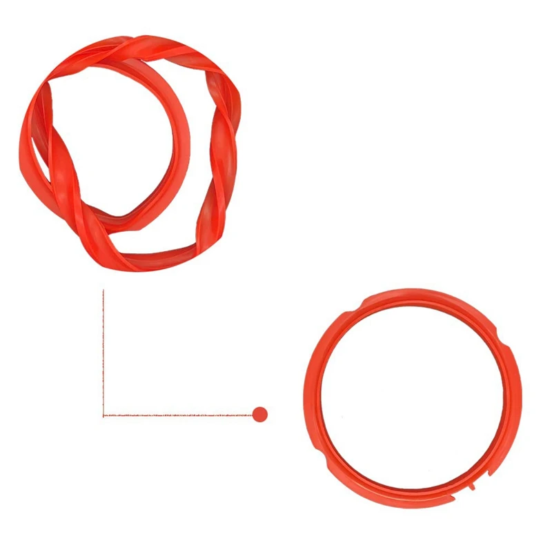 Силиконовое уплотнительное кольцо для скороварки аксессуары, подходит для 5 или 6 моделей Quart, красный, синий и общий прозрачный белый, P