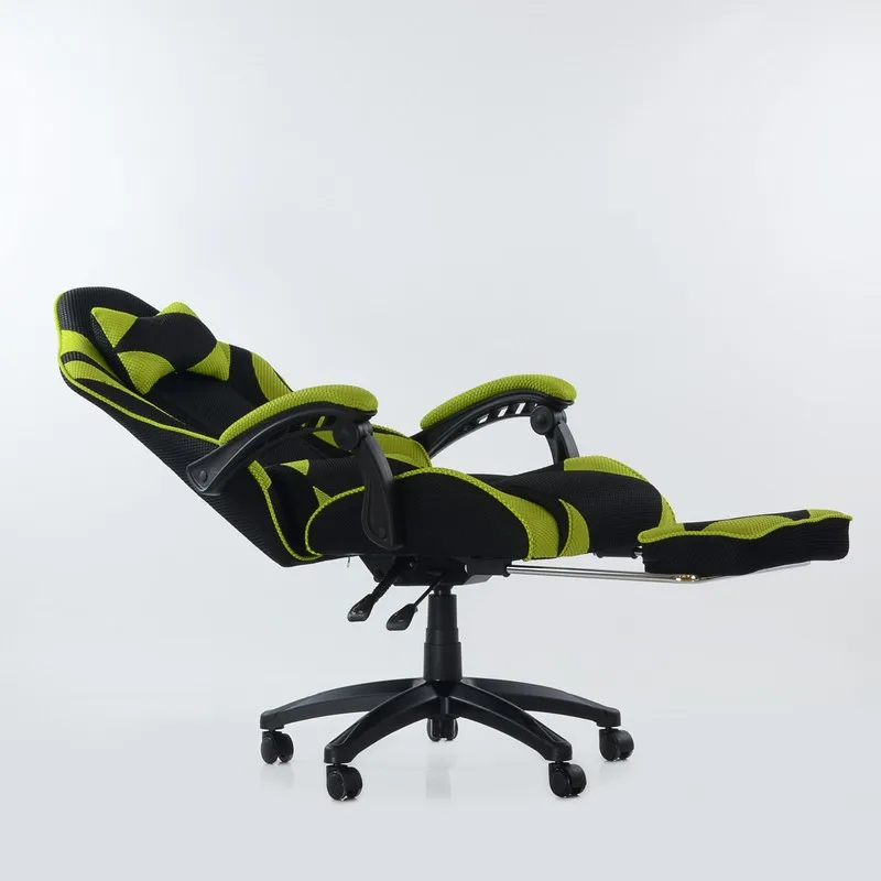  95266 Barneo K-40 Black Light Green Gaming chair computer chair mesh fabric high back plastic armre