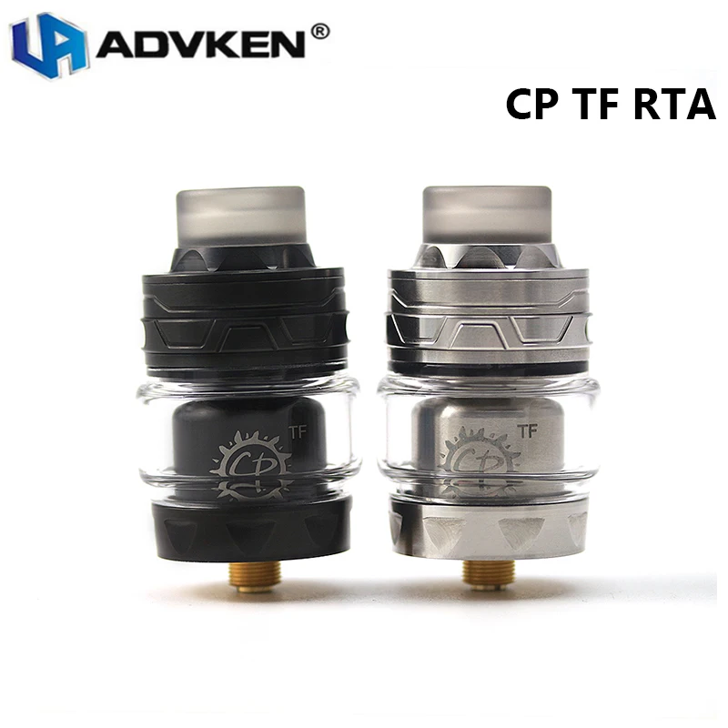 

Original Advken CP-TF RTA 4ml/3ml Tank 24mm Single Coil RTA Top Refilling Rebuildable Dripping Vape Tank Electronic Cigarette