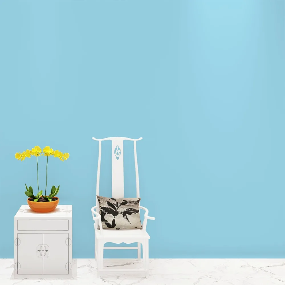 HaokHome Modern Solid Color Grey Peel and Stick Wallpaper Sticker Self