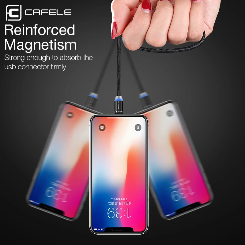 CAFELE Магнитный СВЕТОДИОДНЫЙ модуль панели управления type C зарядный кабель для iPhone