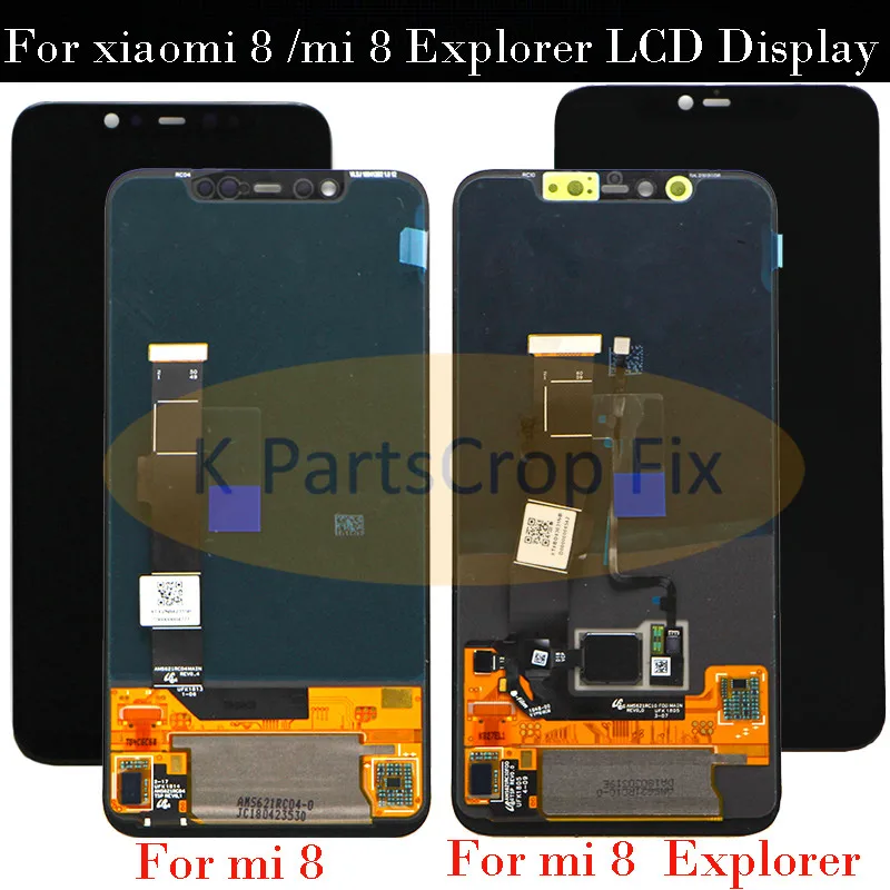 

Super AMOLED Display Xiaomi Mi8 LCD Display Mi 8 Explorer LCD Touch Screen Digitizer For Xiaomi Mi8 SE LCD 8SE Screen Replace